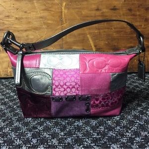 Coach Pink Patchwork Handbag